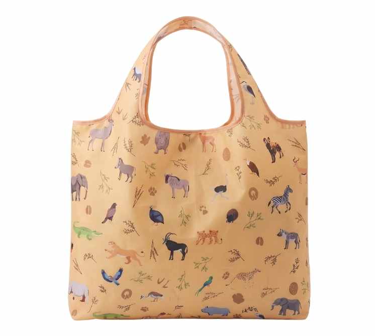 Mara Safari Reusable Shopping Bag - Ultralight Ripstop Tote