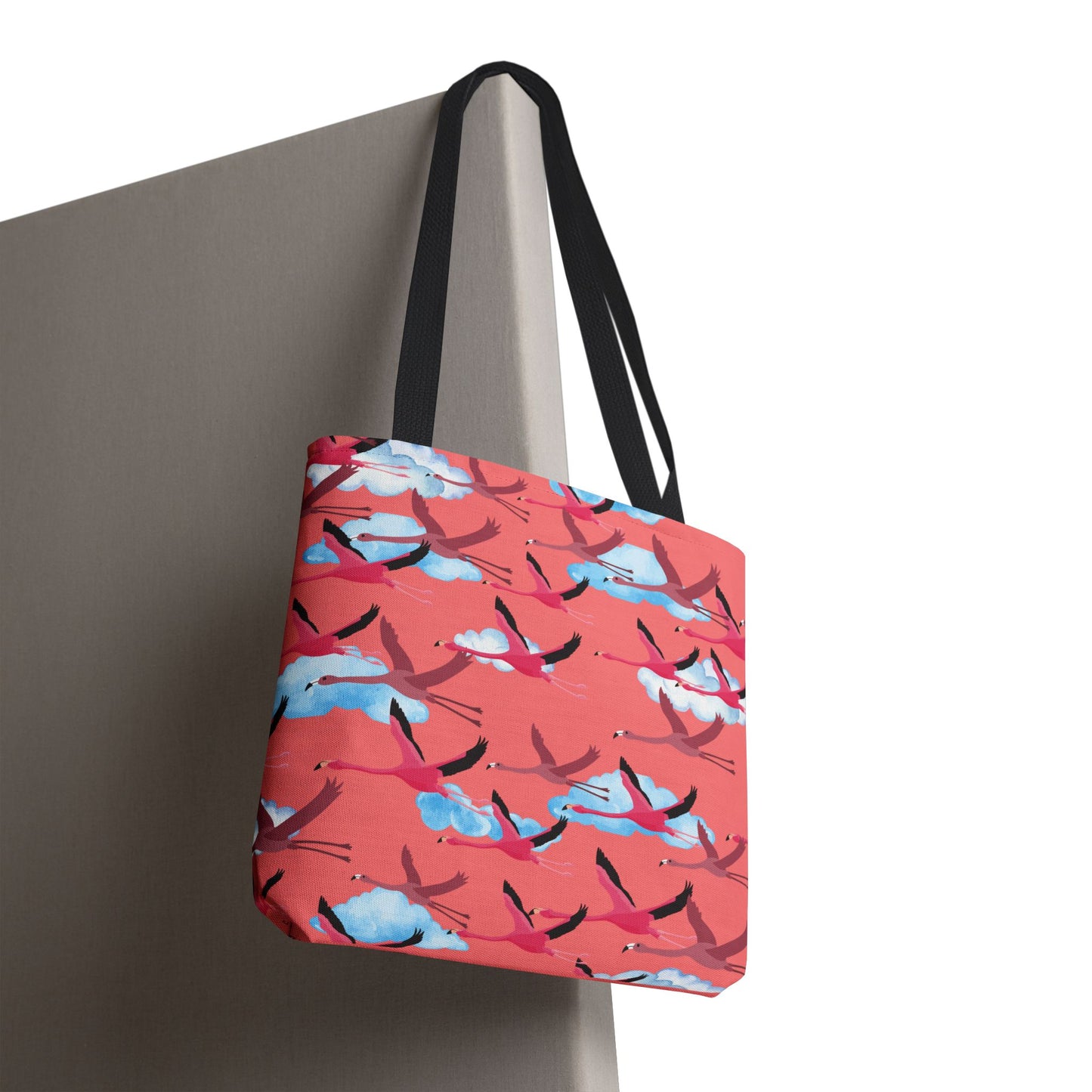 Flying Flamingo Tote Bag