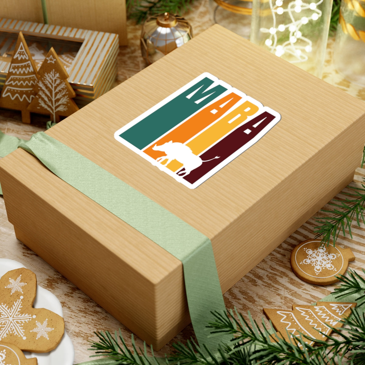 Safari Themed, Warthog, Masai Mara, Vibrant Kiss-Cut Stickers for Laptop, Scrapbooking, Gifts, Eco-Friendly Decor, Customizable Designs