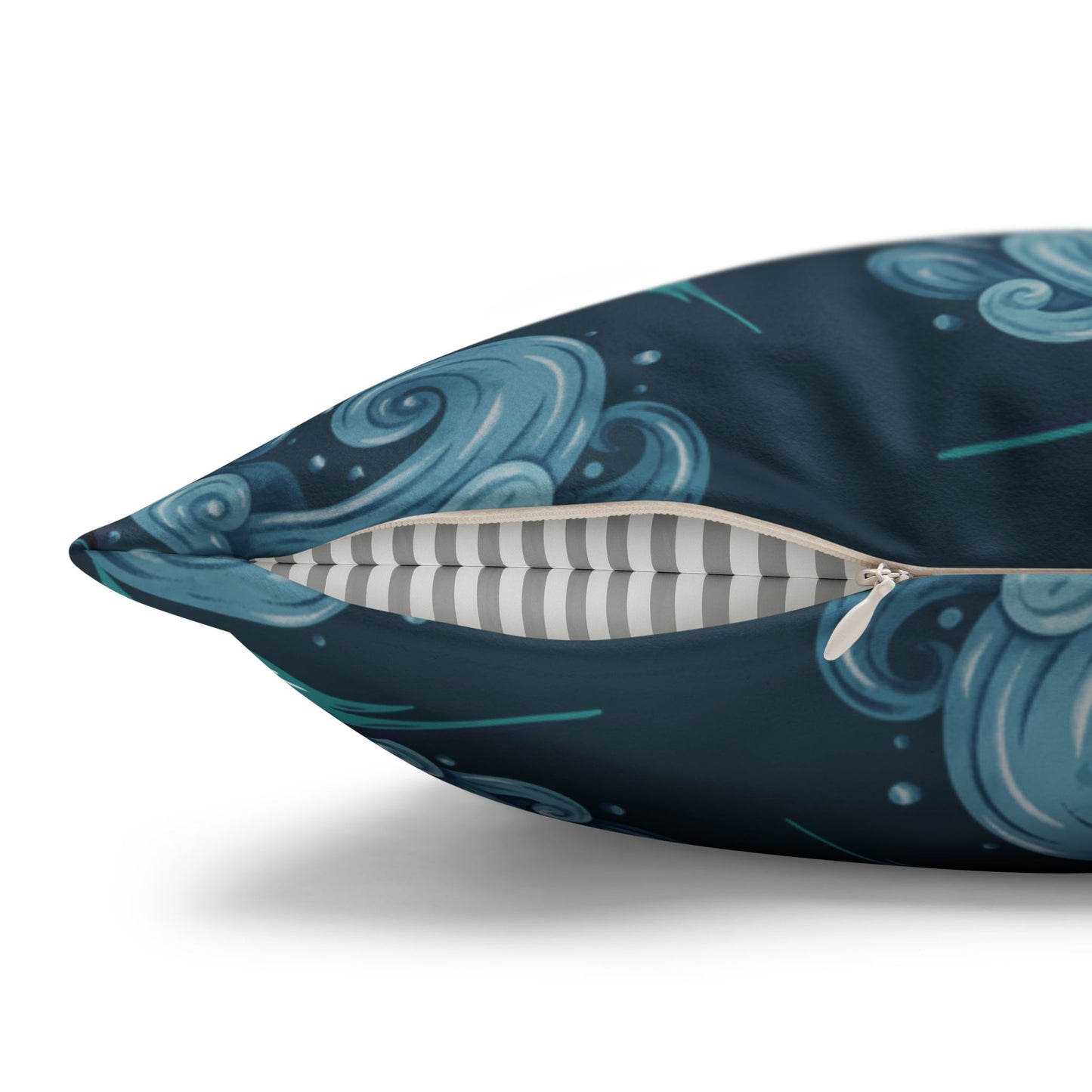 Jumping Marlin Lux Faux Suede Throw Pillow Cover – 18" x 18" & 20" x 20"