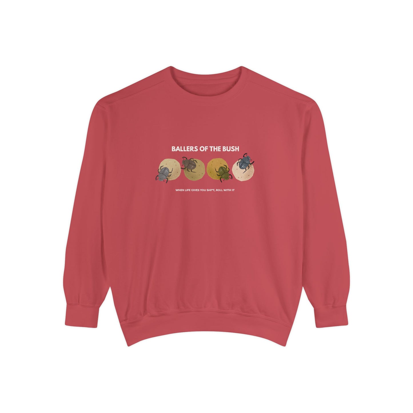 Rolling Dung Beetle Design Sweatshirt, Cozy Unisex Pullover, Perfect for Nature Lovers, Gifts for Biologists, Casual Layering Piece