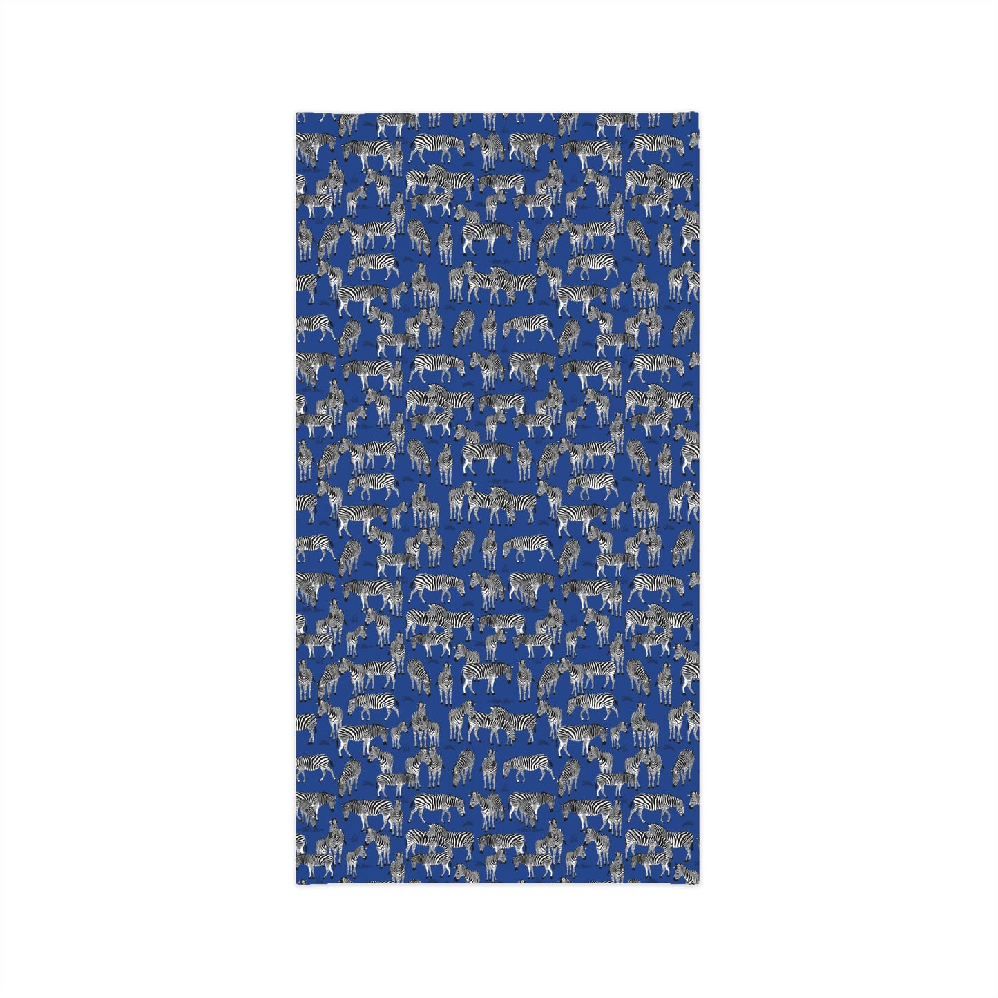 Colorful Lightweight Neck Gaiter with Zebra Herd Design (Blue), Outdoor Accessory, Unique Gift, Hiking Gear, Nature-Themed Scarf