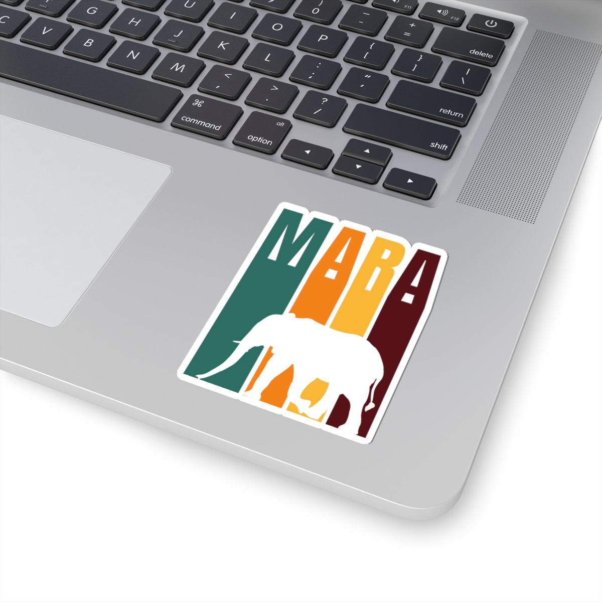 Safari Themed, Elephant, Masai Mara, Vibrant Kiss-Cut Stickers for Laptop, Scrapbooking, Gifts, Eco-Friendly Decor, Customizable Designs