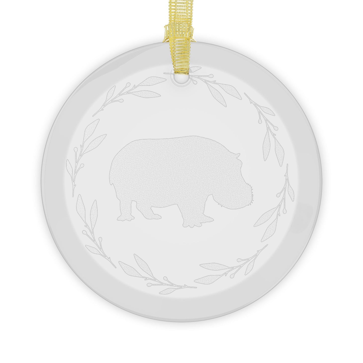 Glass Ornaments - Hippo
