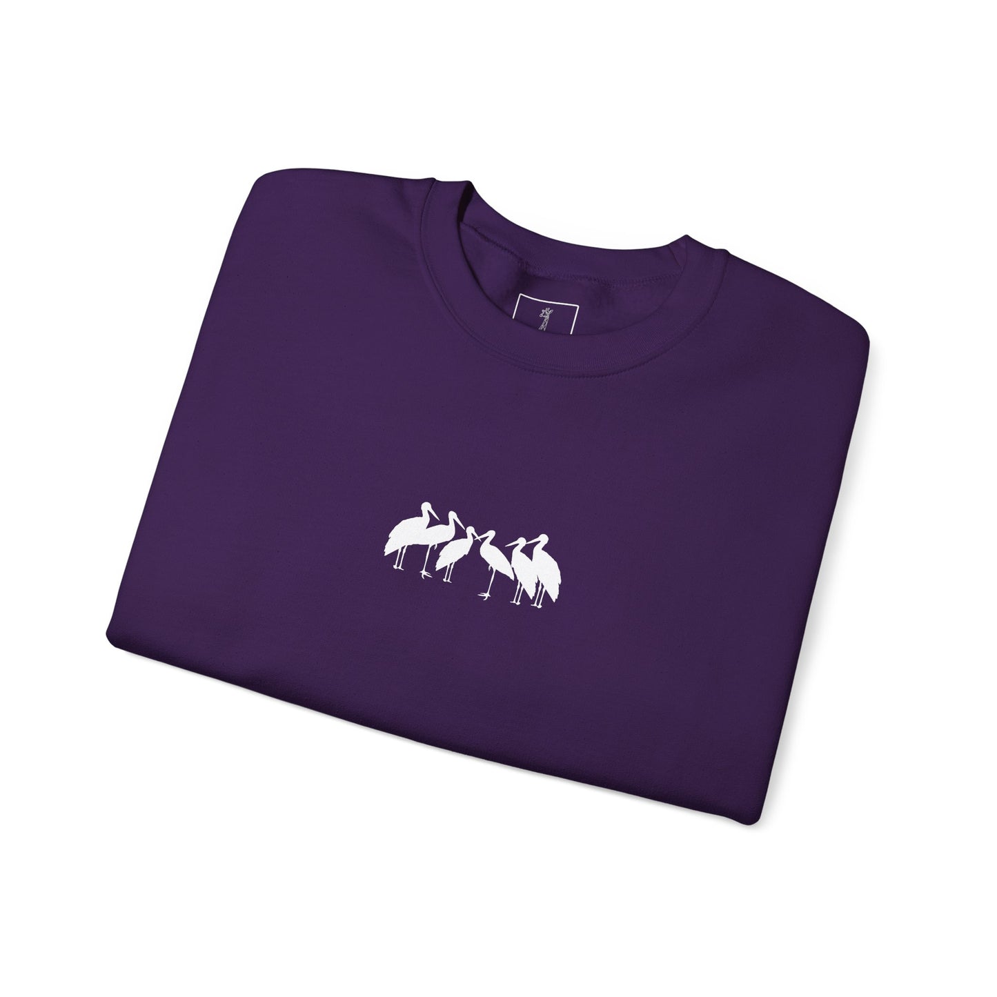 Soaring Stork Crewneck Sweatshirt | Unisex Sweater for Nature Lovers, Perfect for Gift Giving, Cozy Wear, Outdoor Adventures, Eco-Friendly