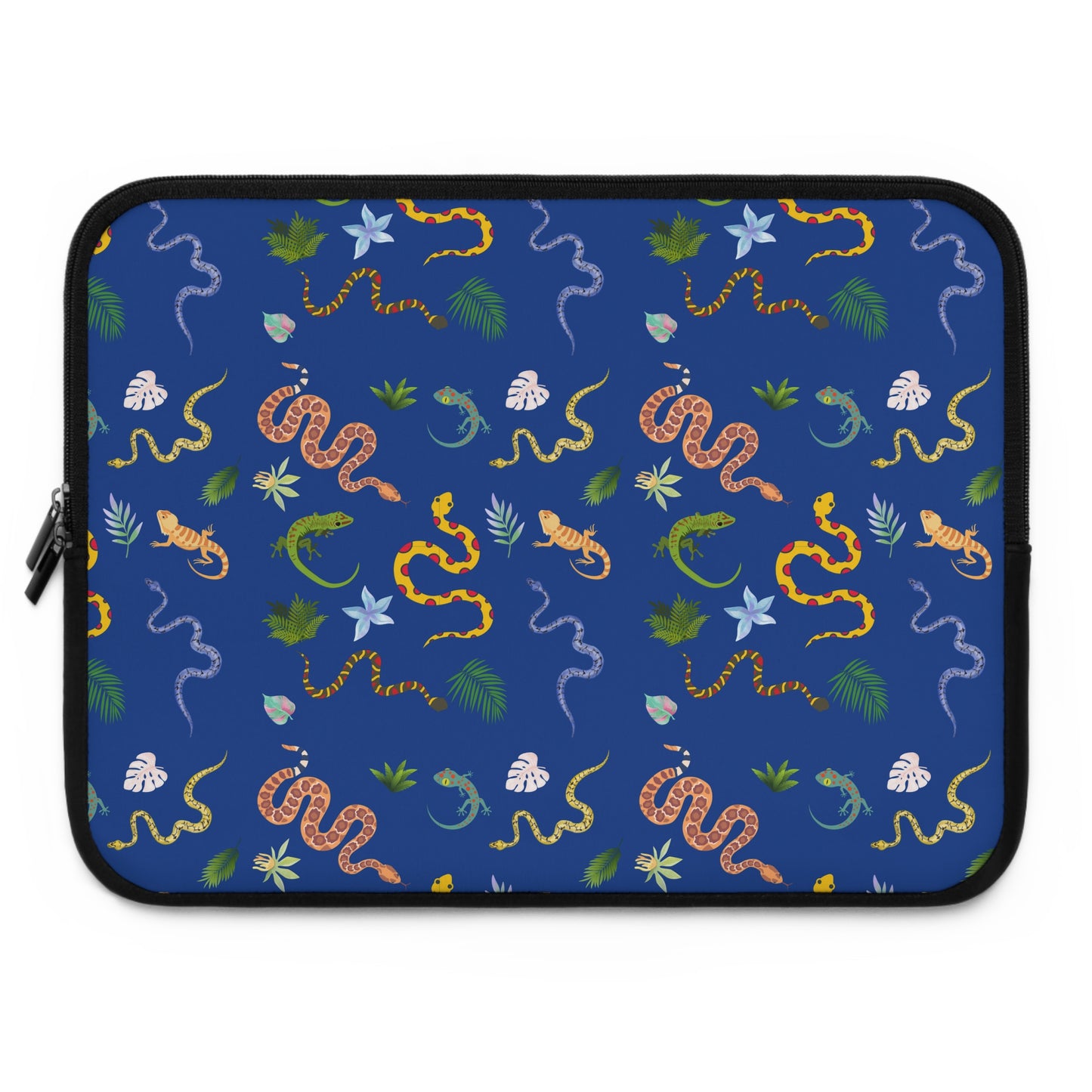 Dancing Reptile Pattern Laptop Sleeve, Stylish Laptop Bag, Wildlife Laptop Cover, Gift for Bird Lovers, Laptop Case for Travel