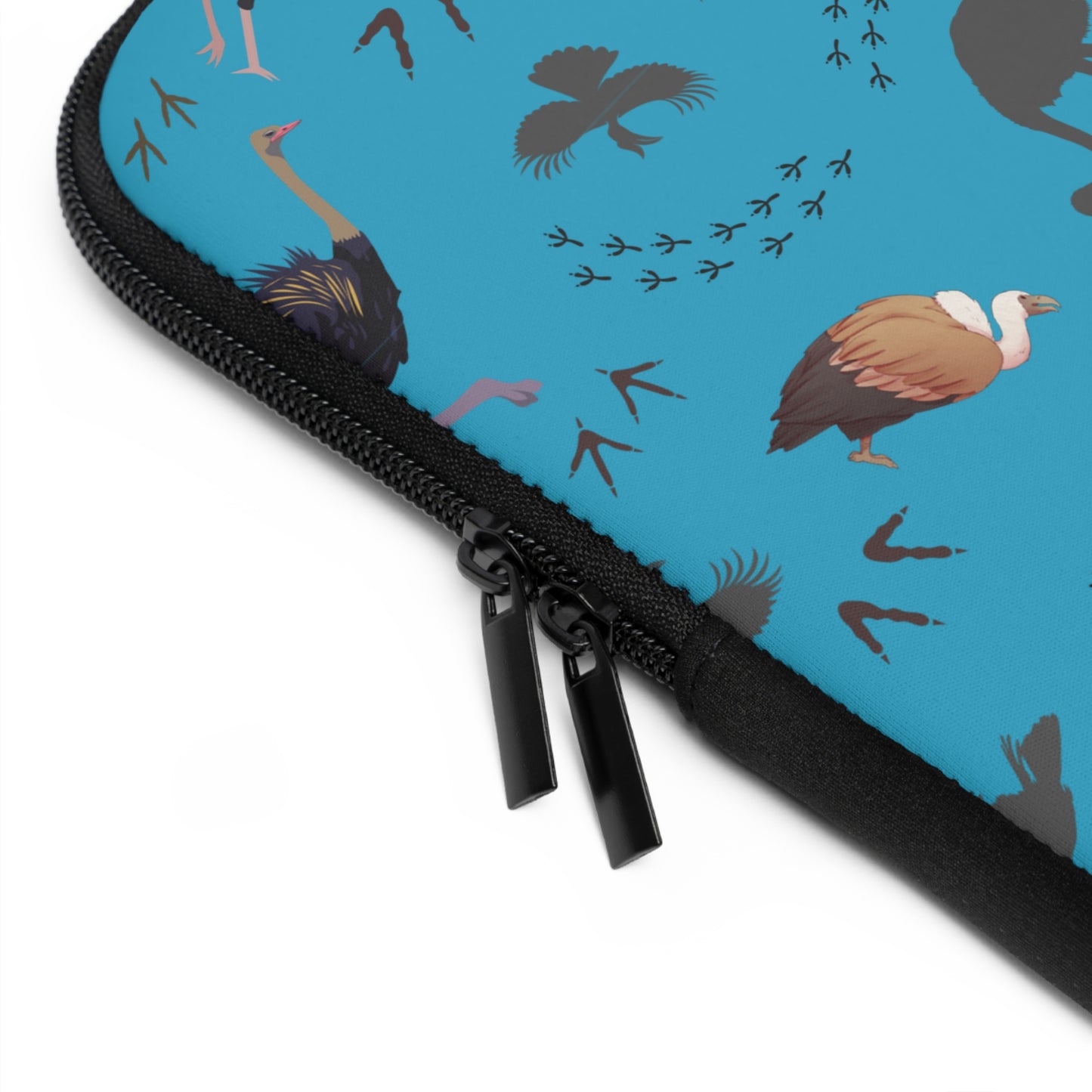 Safari Bird Pattern Laptop Sleeve, Stylish Laptop Bag, Wildlife Laptop Cover, Gift for Bird Lovers, Laptop Case for Travel