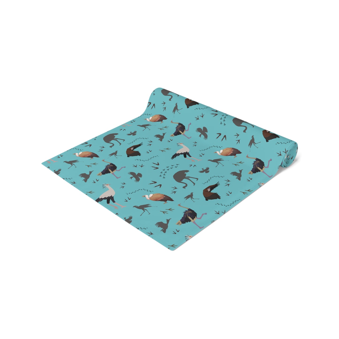 Table Runner - Safari Bird Print (Teal)