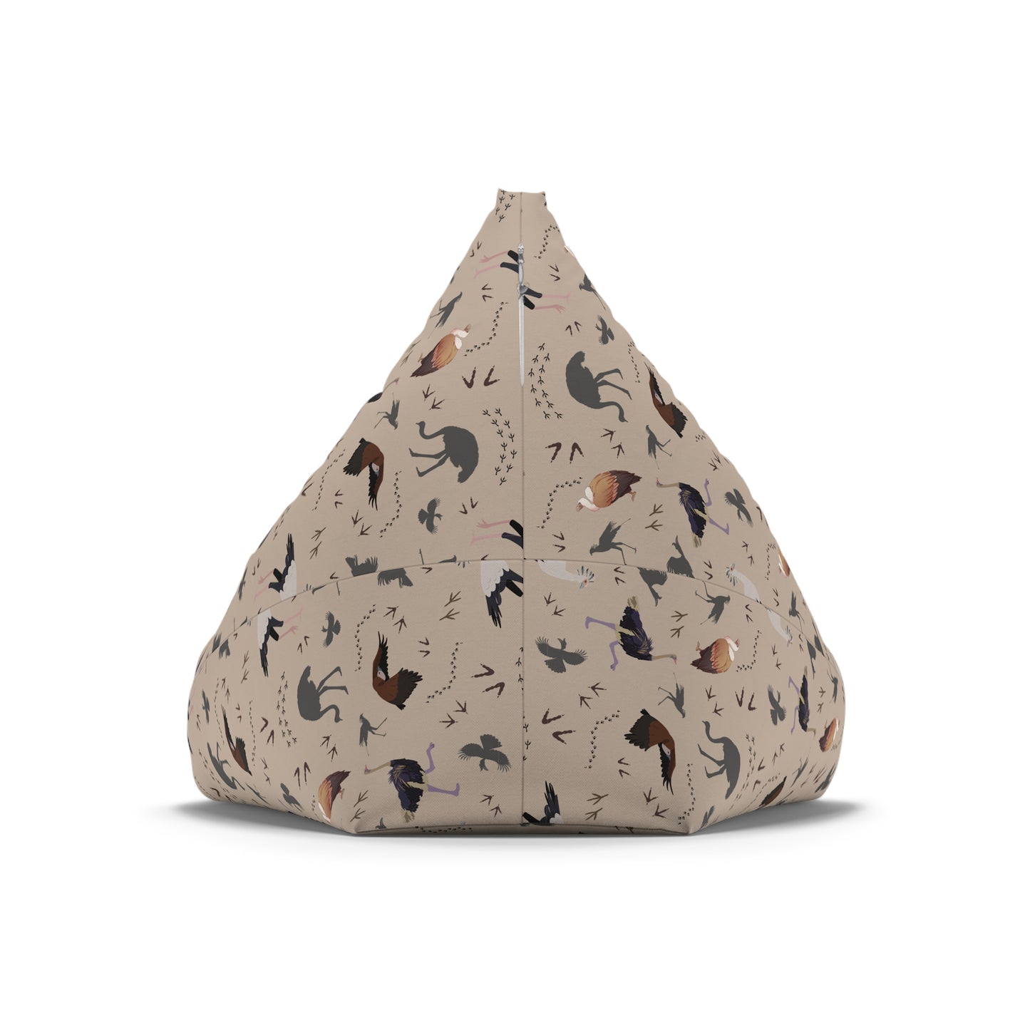 Bean Bag Chair Cover - Safari Bird Pattern (Blush Clayt)