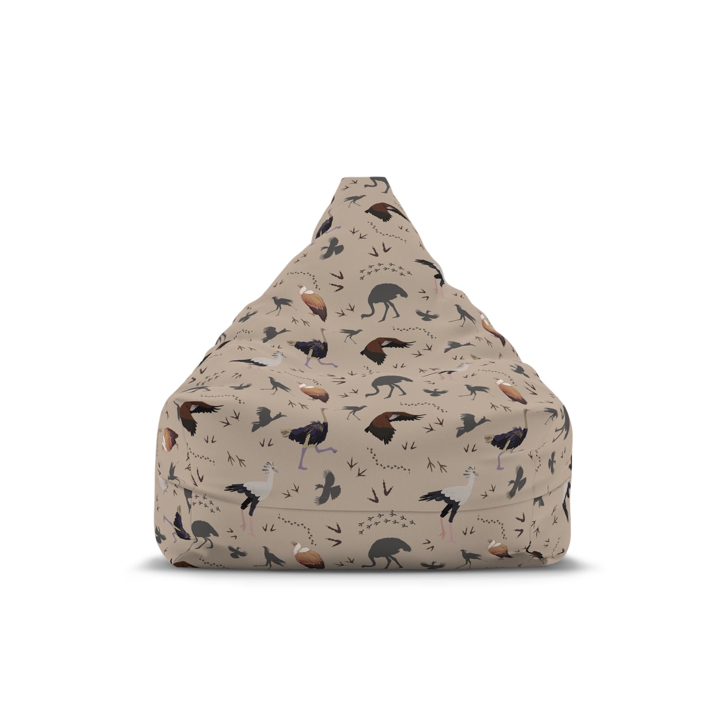 Bean Bag Chair Cover - Safari Bird Pattern (Blush Clayt)