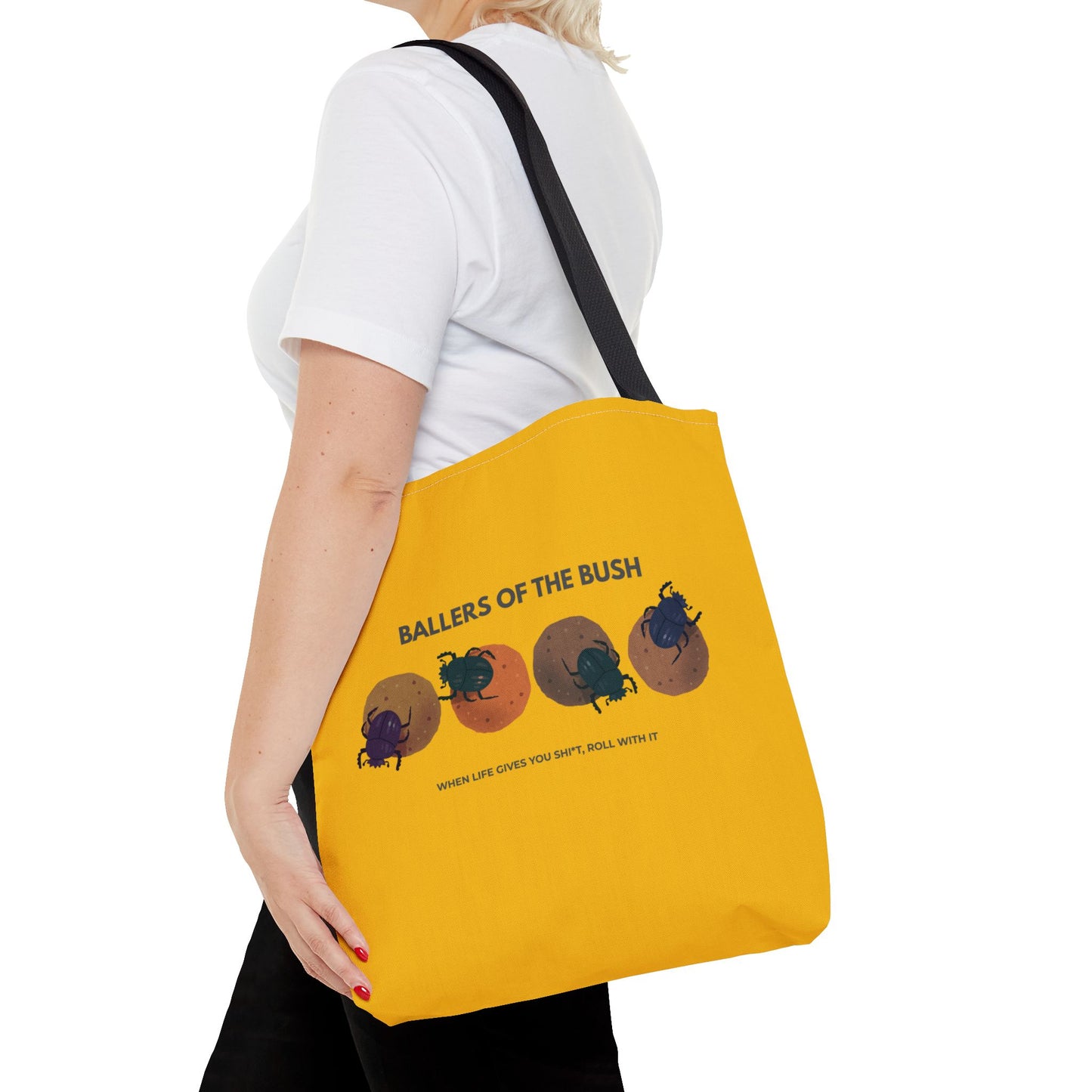 Dung Beetle Rolling Tote Bag