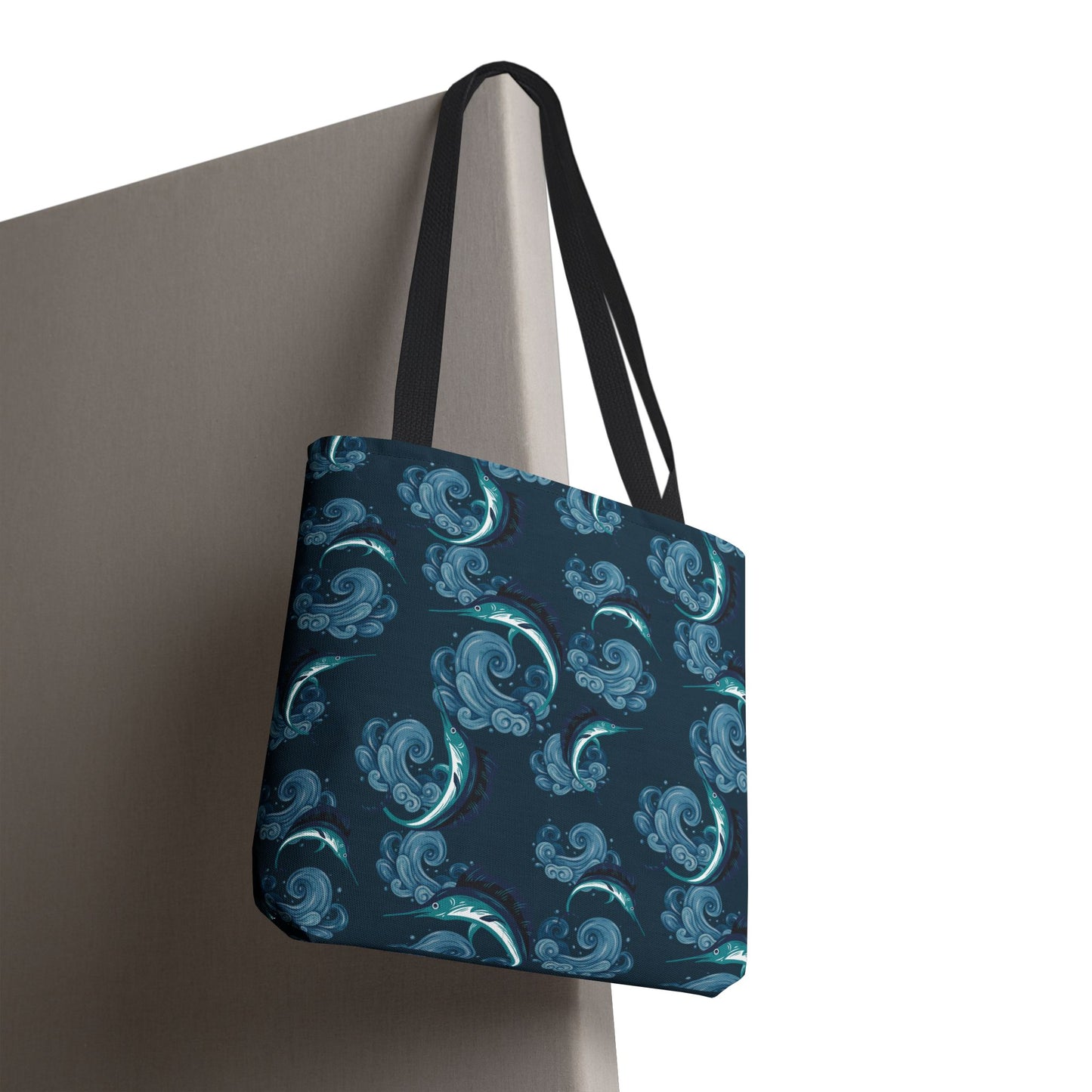 Jumping Marlin Tote Bag