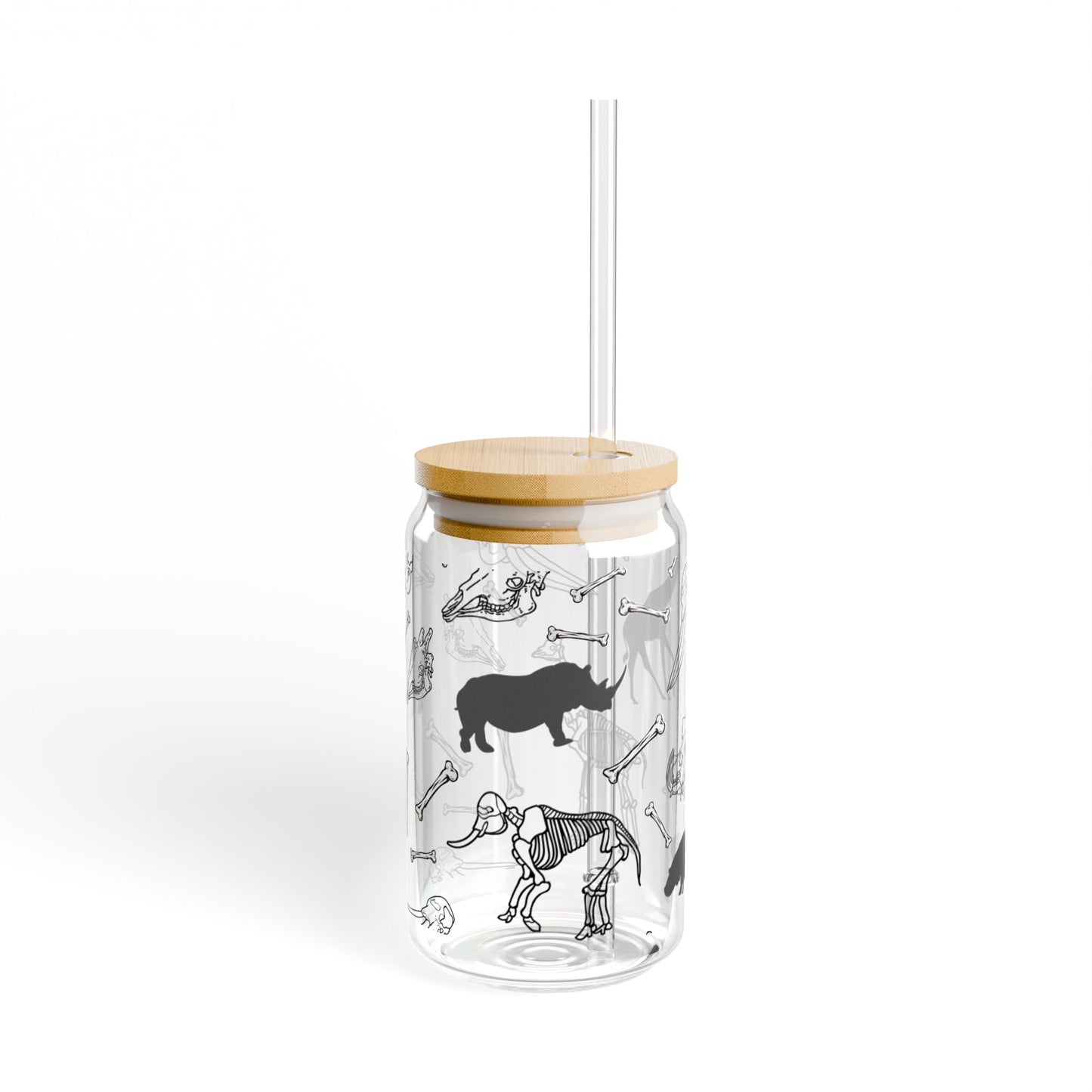 Animal Skeleton Sipper Glass