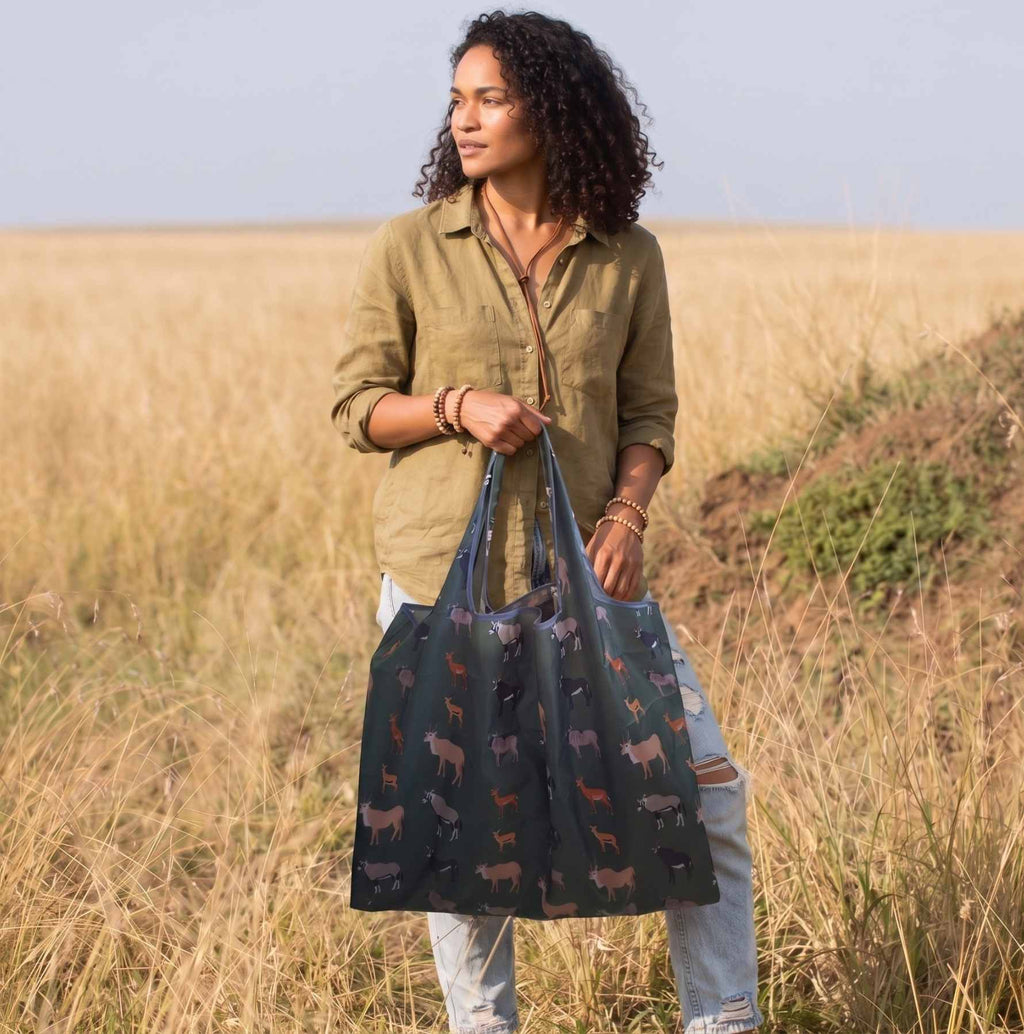 Antelope Reusable Shopping Bag - Ultralight Ripstop Tote