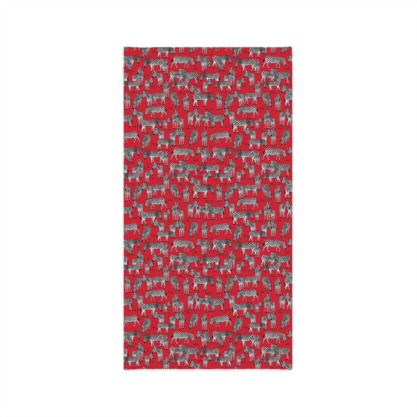 Colorful Lightweight Neck Gaiter with Zebra Herd Design (Red), Outdoor Accessory, Unique Gift, Hiking Gear, Nature-Themed Scarf
