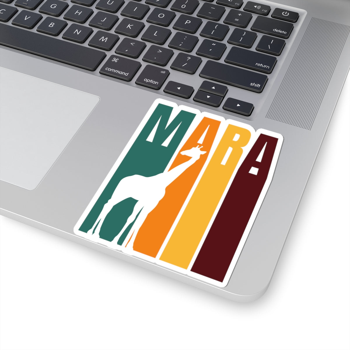 Safari Themed, Giraffe, Masai Mara, Vibrant Kiss-Cut Stickers for Laptop, Scrapbooking, Gifts, Eco-Friendly Decor, Customizable Designs