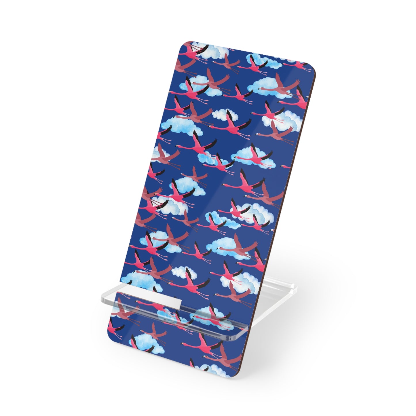 Flying Flamingo Smartphone Display Stand, Desk Organizer, Phone Holder, Cute Gift for Bird Lovers, Home Office Decor, Unique Tech Accessory