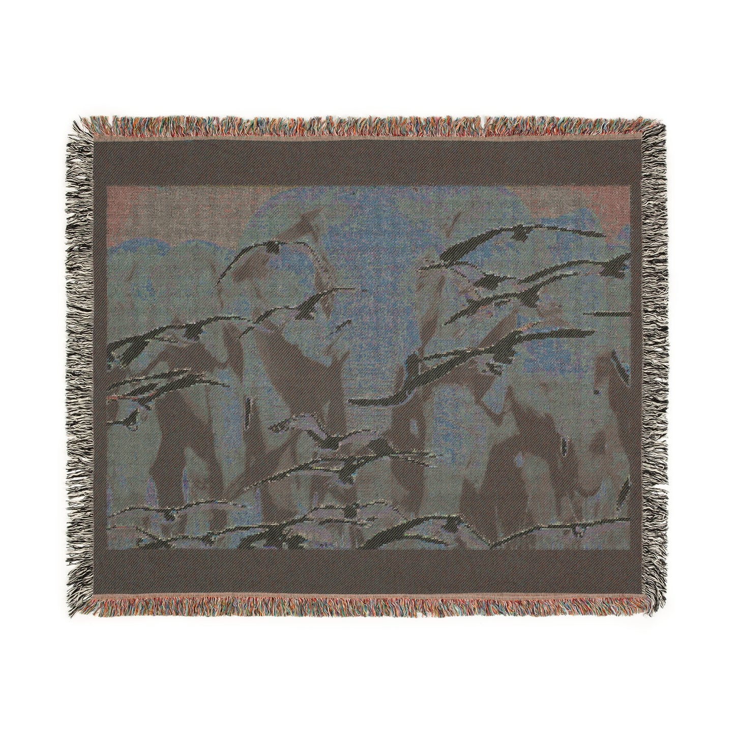Woven Blanket "Elephant Serenade"