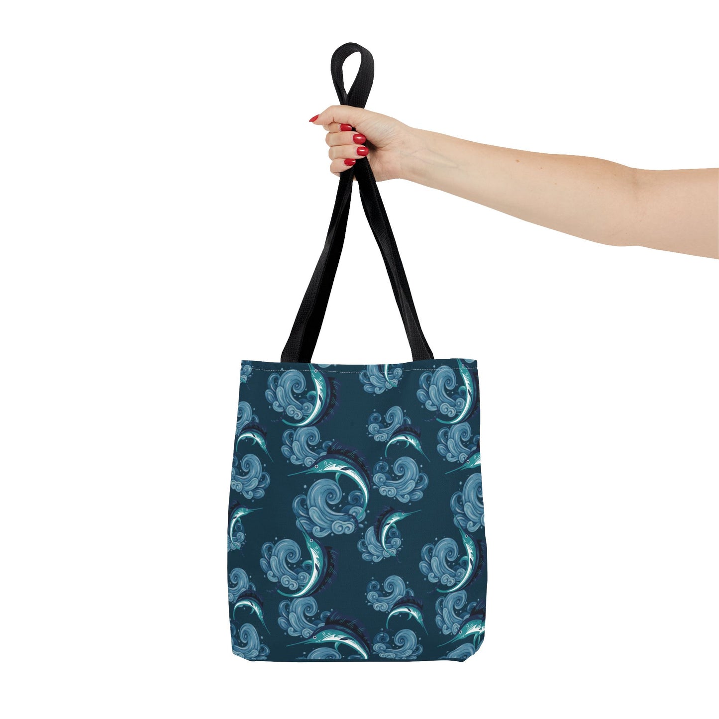Jumping Marlin Tote Bag