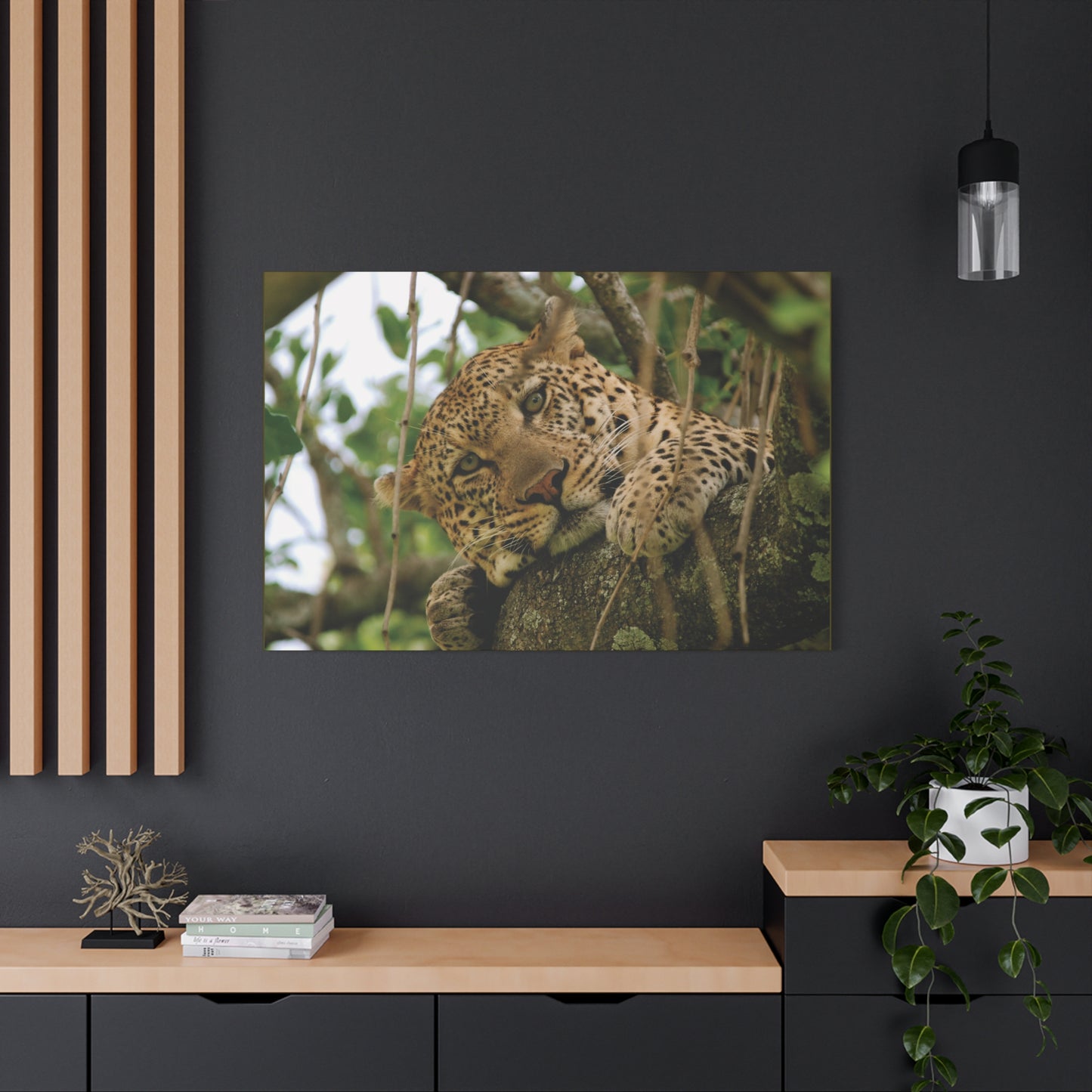 Canvas Art Leopard "Spots in the Canopy"