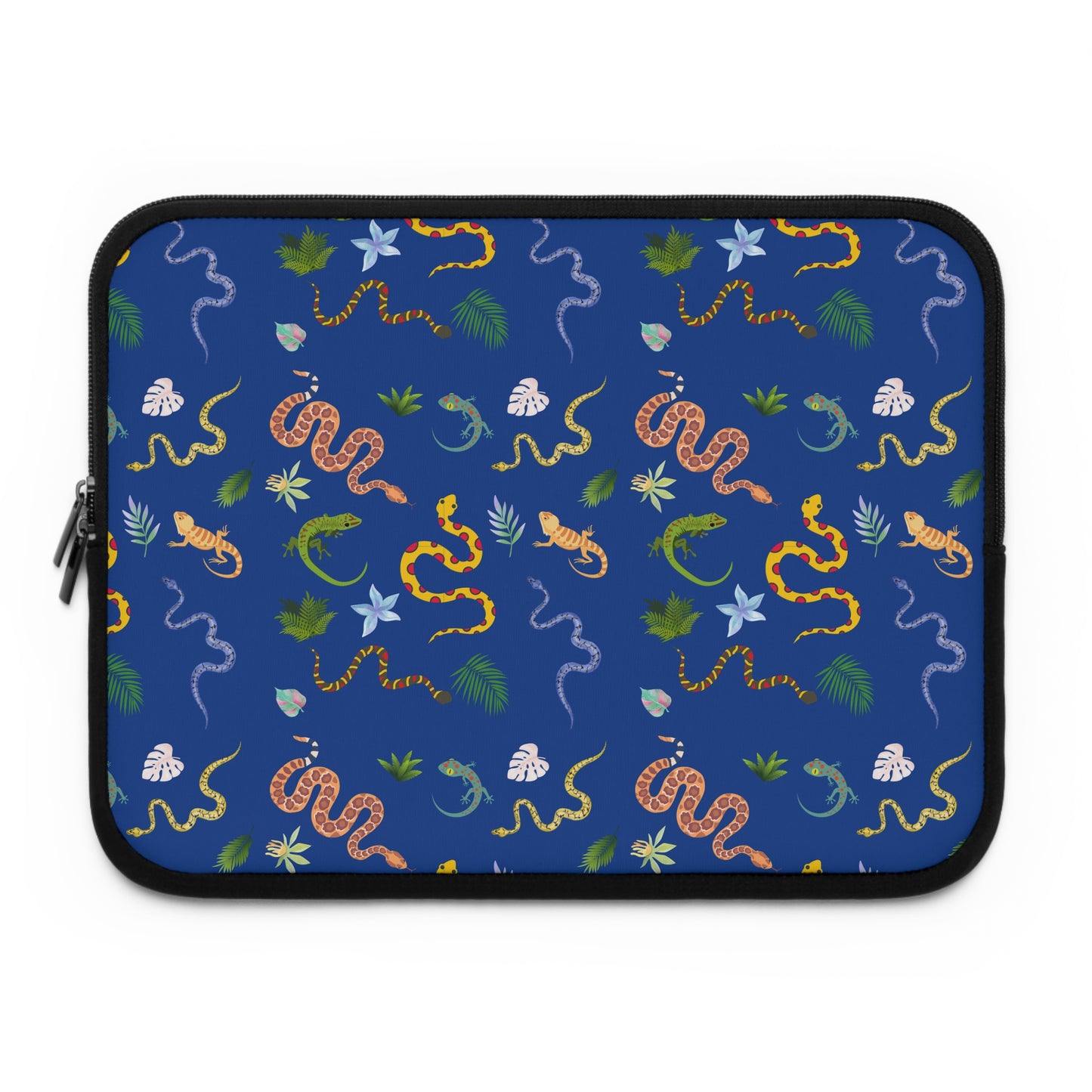 Dancing Reptile Pattern Laptop Sleeve, Stylish Laptop Bag, Wildlife Laptop Cover, Gift for Bird Lovers, Laptop Case for Travel