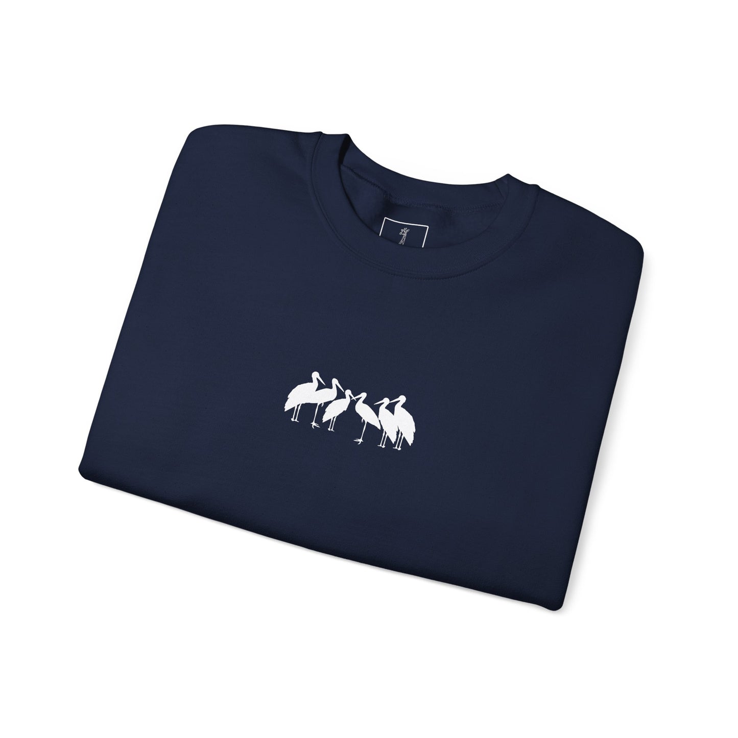 Soaring Stork Crewneck Sweatshirt | Unisex Sweater for Nature Lovers, Perfect for Gift Giving, Cozy Wear, Outdoor Adventures, Eco-Friendly