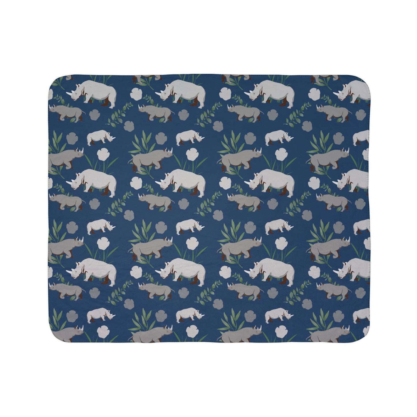 Rhino Crash Sherpa Fleece Blanket
