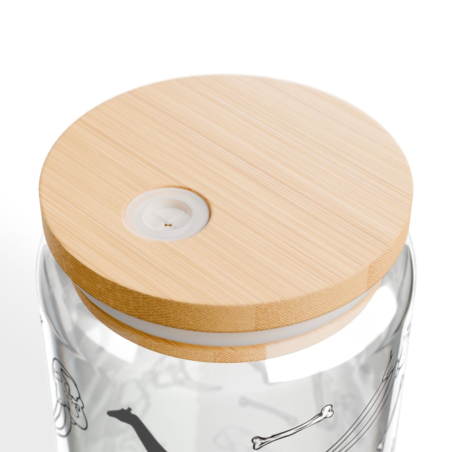 Animal Skeleton Sipper Glass