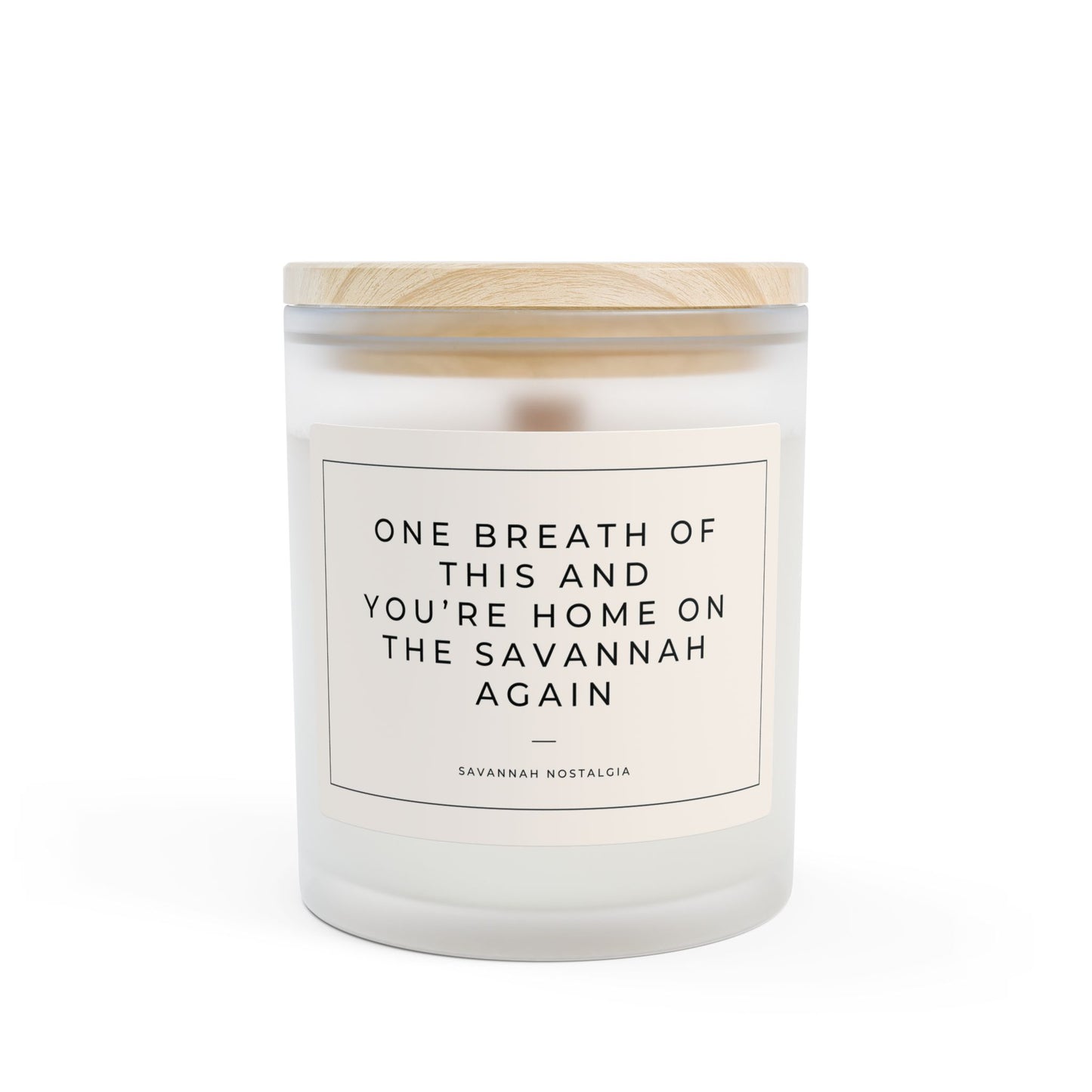 Frosted Glass Candle (11 oz) - Savannah Nostalgia