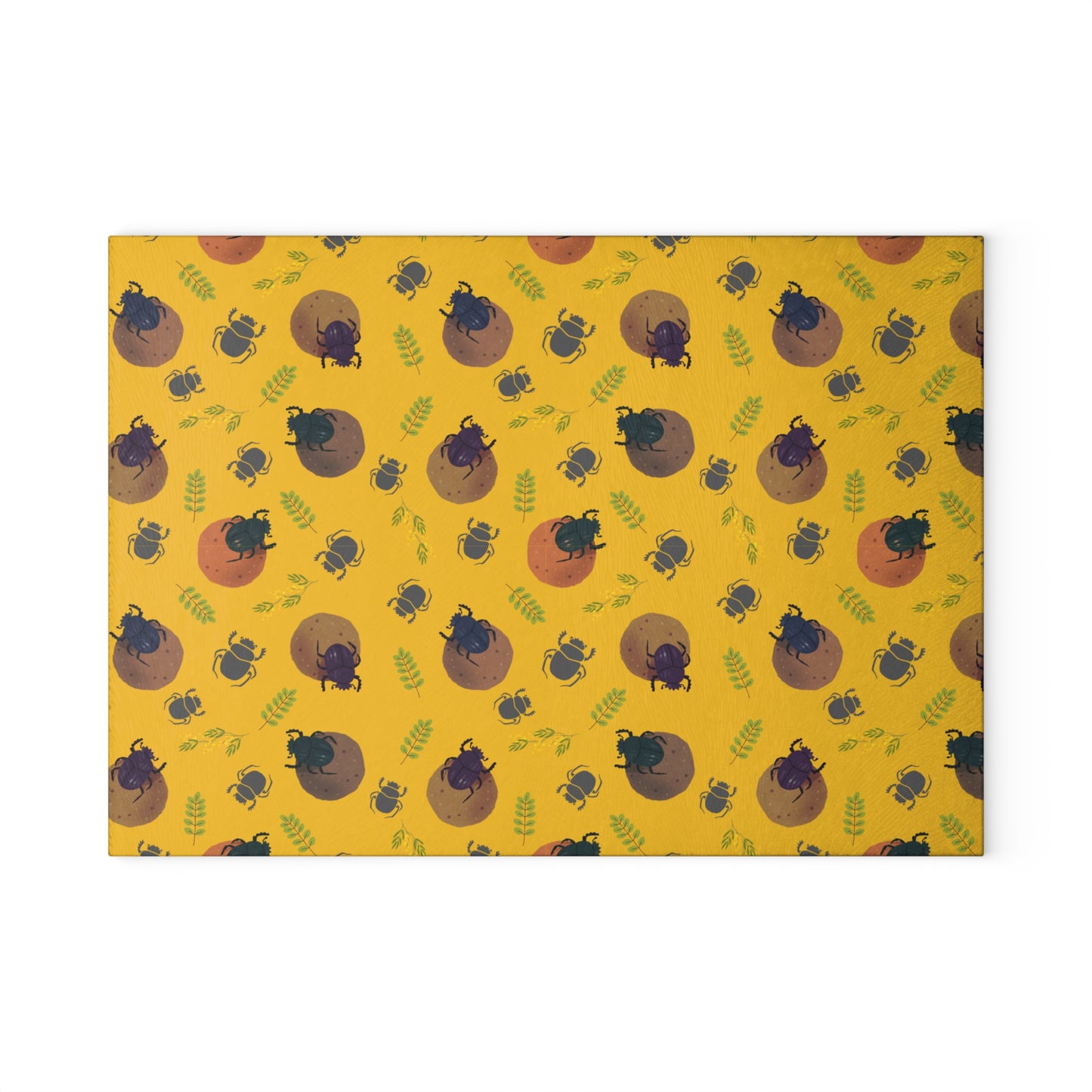 Dung Beetle Glass Cutting Board
