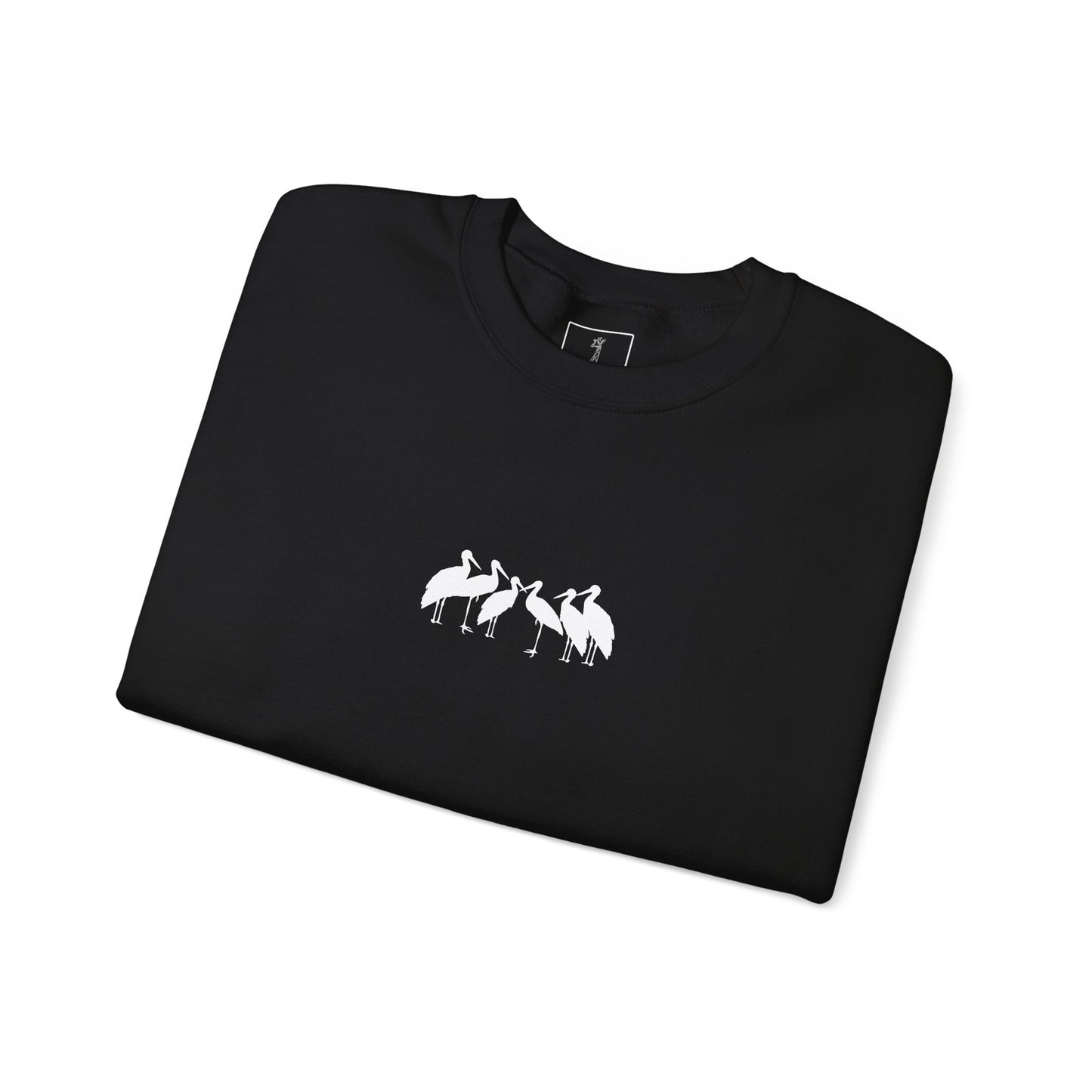 Soaring Stork Crewneck Sweatshirt | Unisex Sweater for Nature Lovers, Perfect for Gift Giving, Cozy Wear, Outdoor Adventures, Eco-Friendly