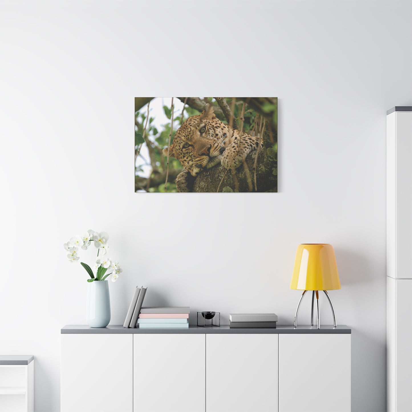 Canvas Art Leopard "Spots in the Canopy"