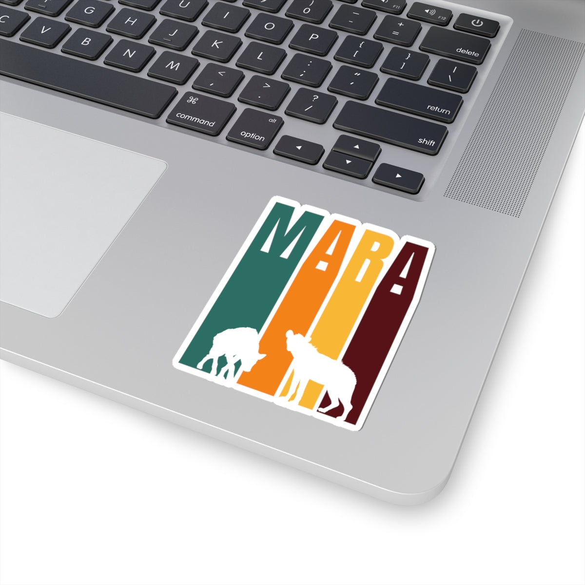 Safari Themed, Hyena, Masai Mara, Vibrant Kiss-Cut Stickers for Laptop, Scrapbooking, Gifts, Eco-Friendly Decor, Customizable Designs