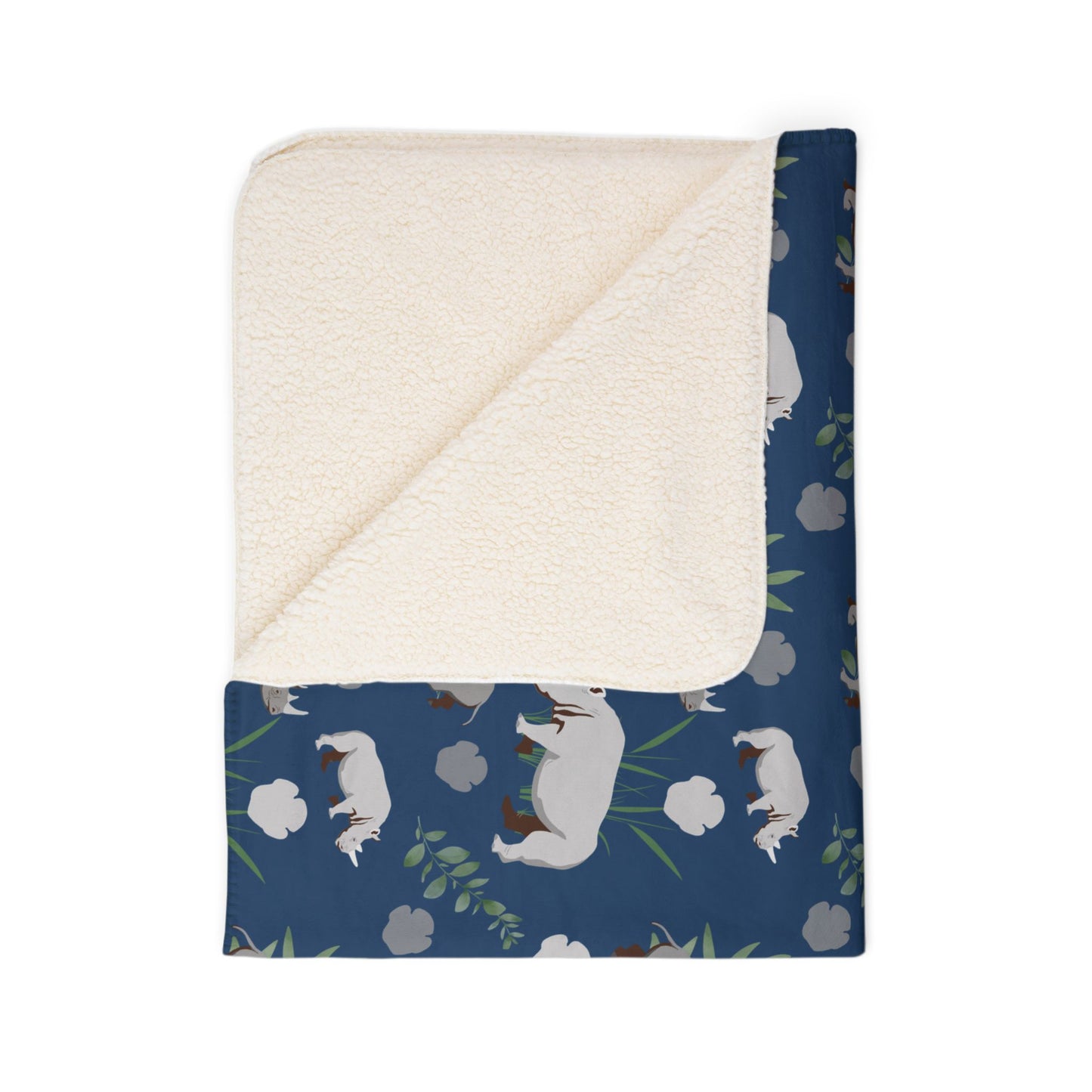 Rhino Crash Sherpa Fleece Blanket