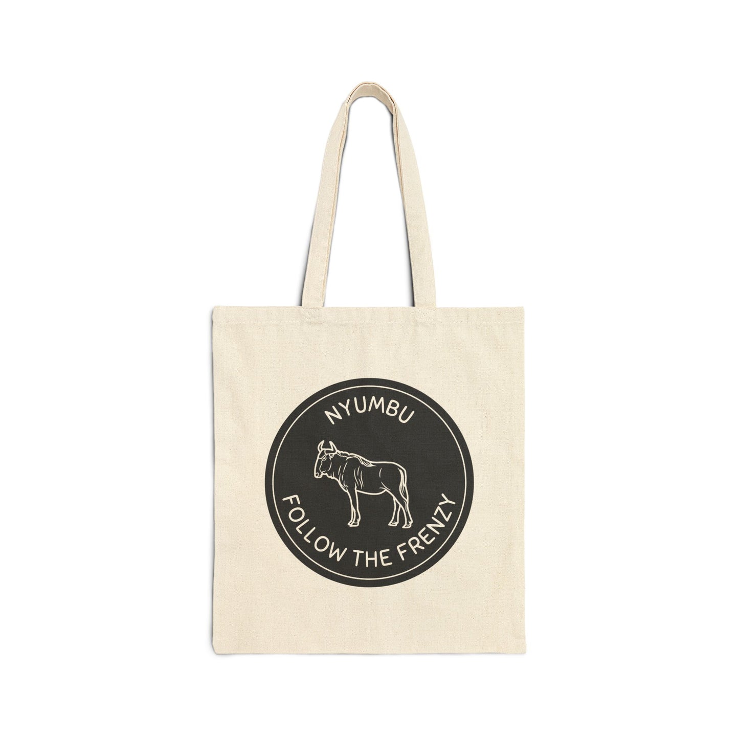 Wildebeest Design Tote Bag with Kiswahili Name and Funny Animal Quote- Perfect for Eco-Friendly Shoppers, Gifts, Beach Days, Shopping, Festivals, Safari Lover, Nature Lover Gifts