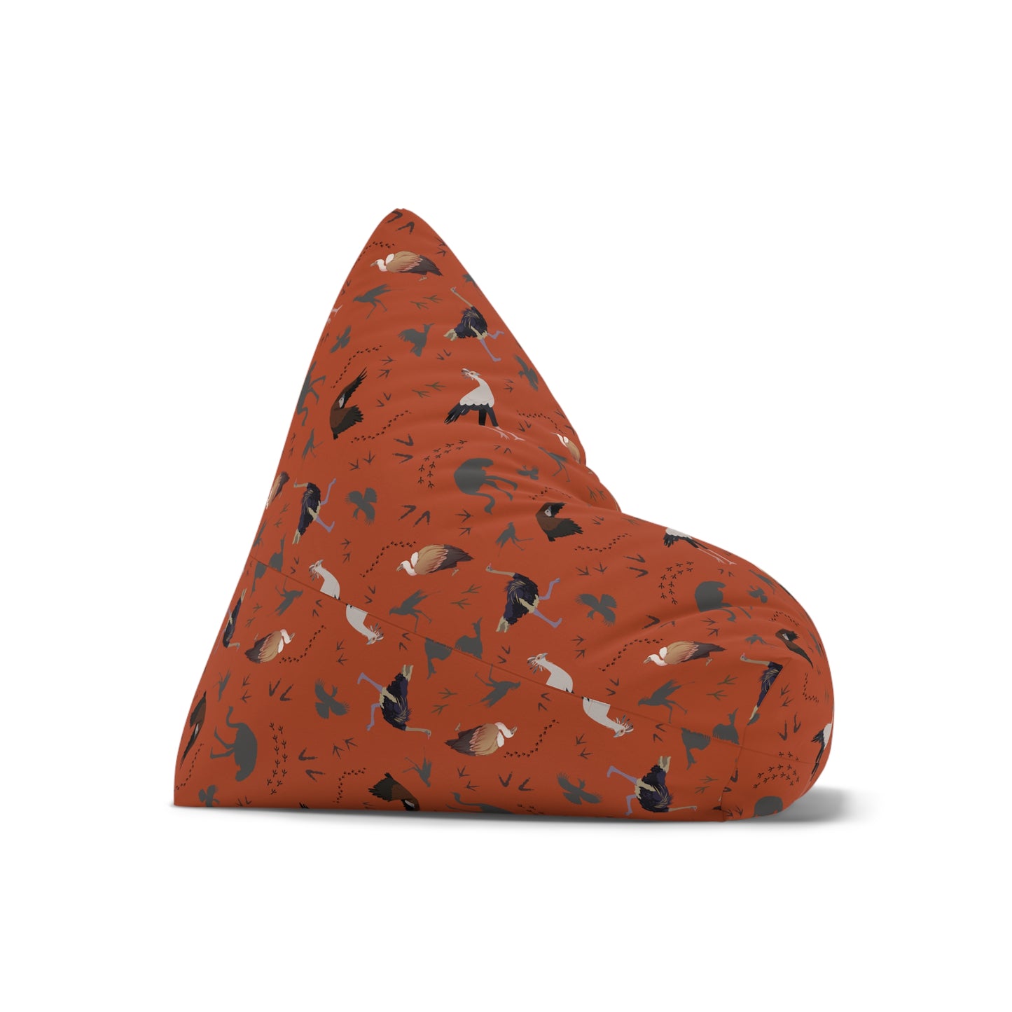 Bean Bag Chair Cover - Safari Bird Pattern (Tsavo Dust)