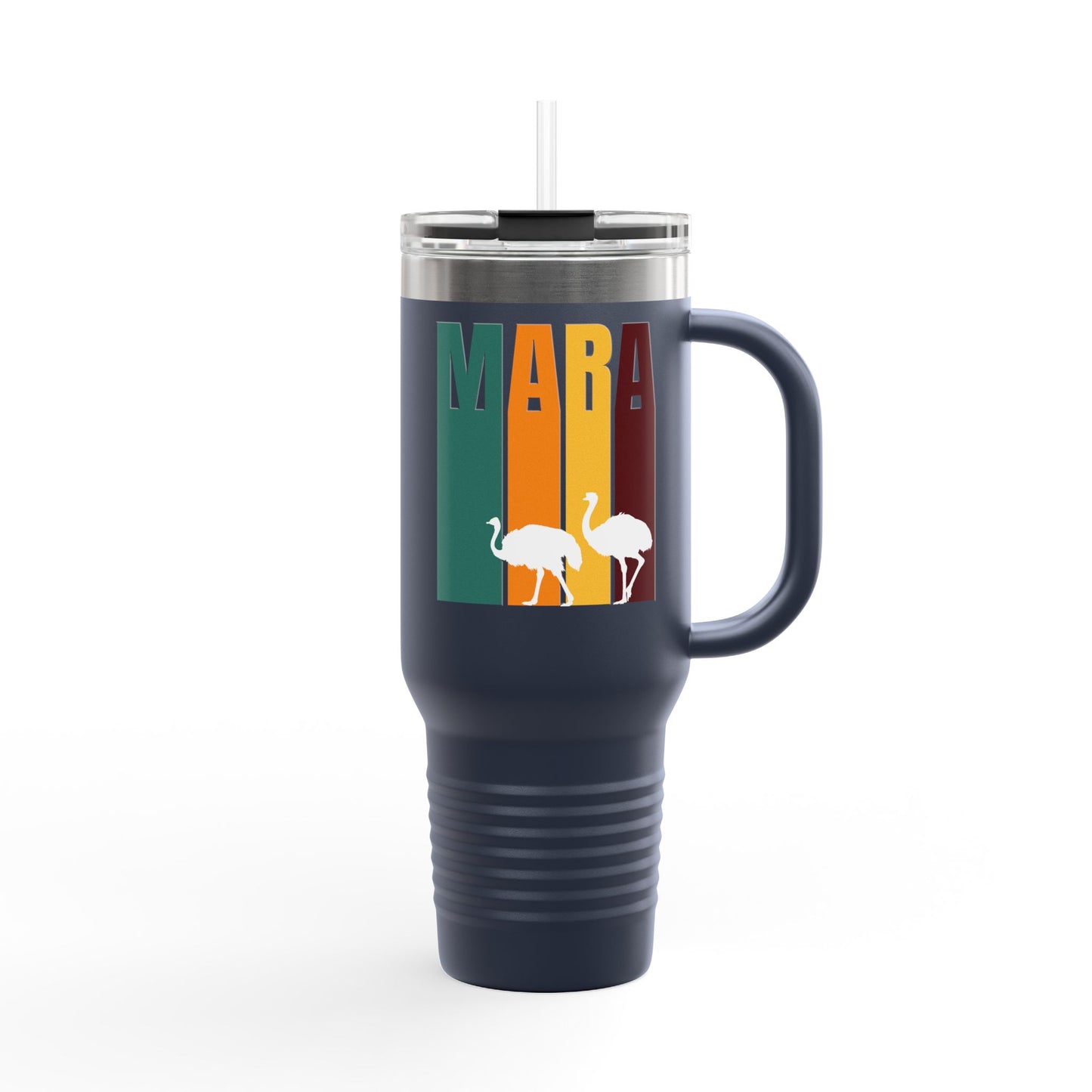 MARA Insulated Travel Mug with Ostrich, 40oz - Perfect for Road Trips, Adventure Enthusiasts, Camping, and Eco-Friendly Gifts, Travel Tumbler, [...]