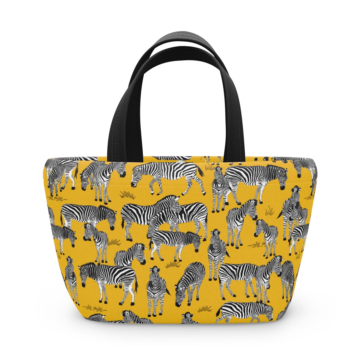 Zebra Herd Print Lunch Bag | Stylish Tote for Work, School, Picnics, and Travel | Perfect for Eco-Friendly Moms