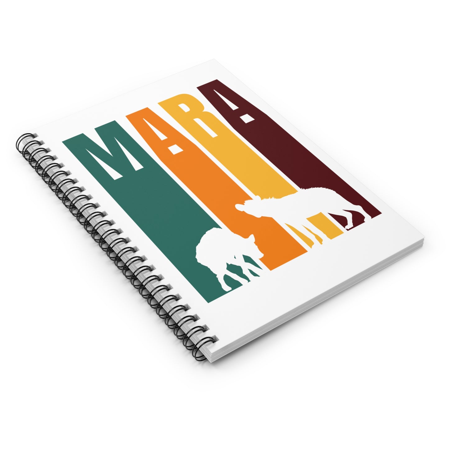 Hyenas in the Mara Spiral Notebook - Ruled Line | Eco-Friendly Journal, Masai Mara Safari, Travel Planner, Gift for Animal Lovers, Creative Writing, Nature Enthusiasts