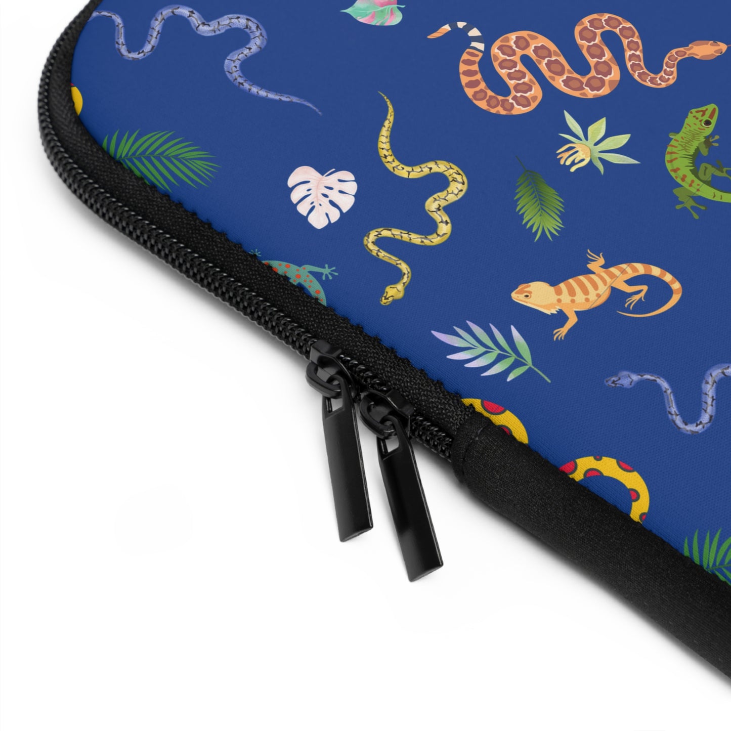 Dancing Reptile Pattern Laptop Sleeve, Stylish Laptop Bag, Wildlife Laptop Cover, Gift for Bird Lovers, Laptop Case for Travel