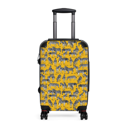 Zebra Herd Print Suitcase | Colorful Animal Print Travel Luggage, Kids & Adults Suitcase, Great for Vacations & Gifts