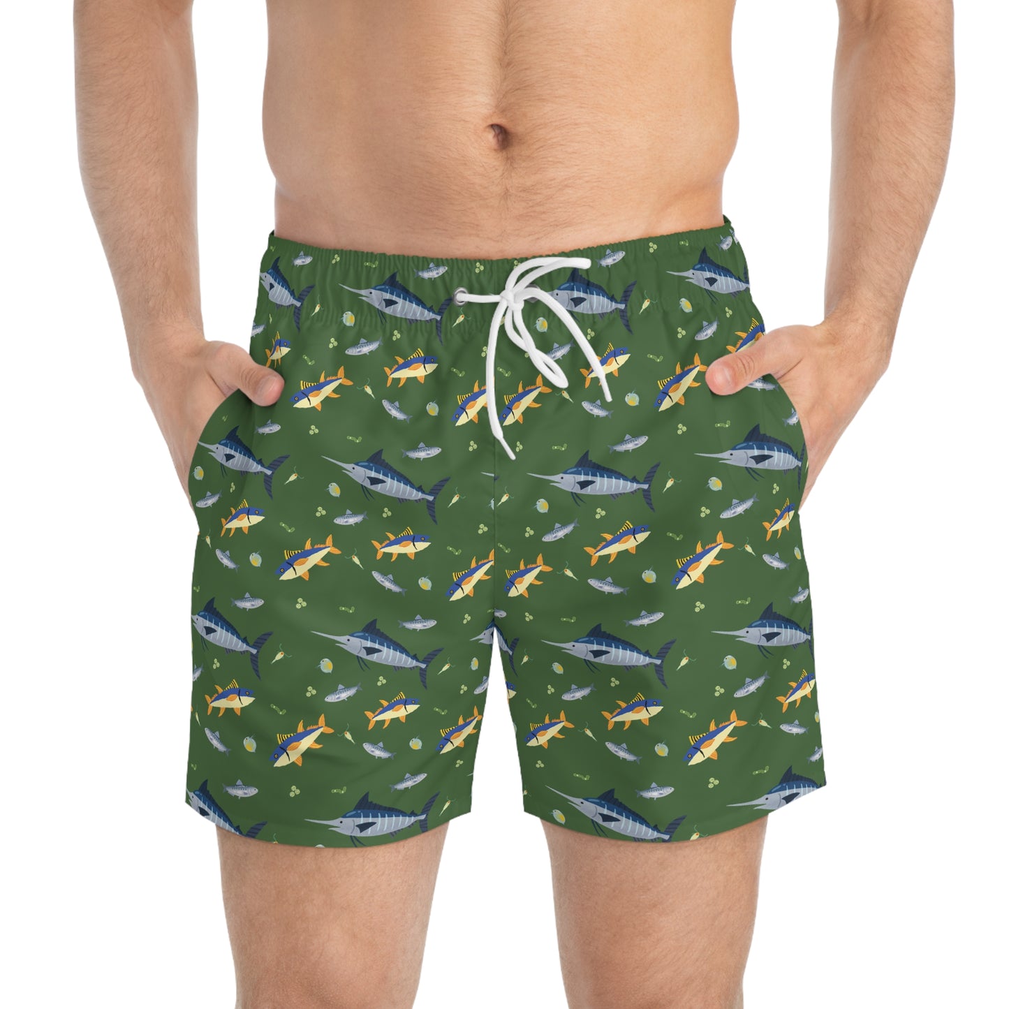 Marine Food Chain Swim Trunks