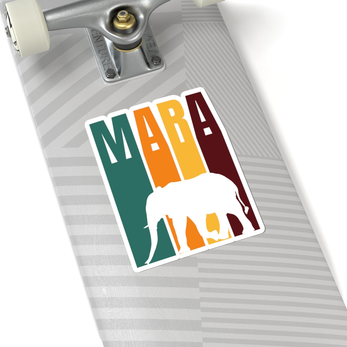 Safari Themed, Elephant, Masai Mara, Vibrant Kiss-Cut Stickers for Laptop, Scrapbooking, Gifts, Eco-Friendly Decor, Customizable Designs