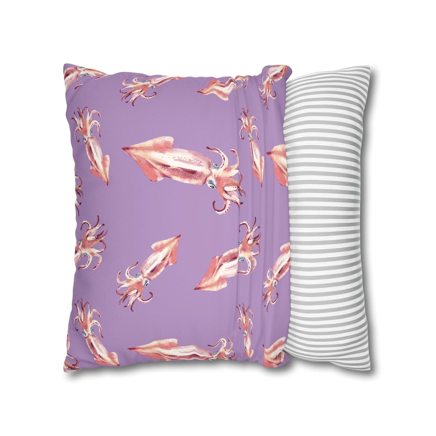 Dancing Squid Lux Faux Suede Throw Pillow Cover – 18" x 18" & 20" x 20"