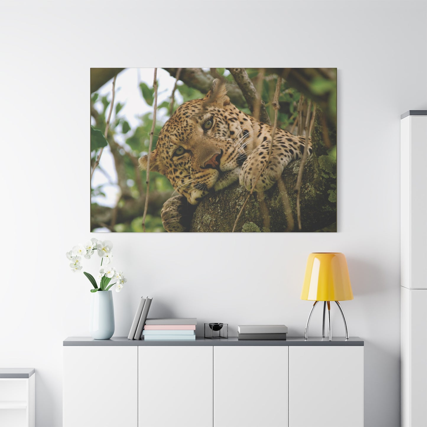 Canvas Art Leopard "Spots in the Canopy"