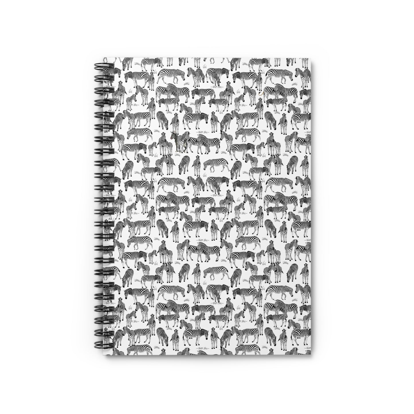 Zebra Herd Print Find the Odd One - Spiral Notebook (White) - Ruled Lines, Cute Stationery for Students, Gift for Animal Lovers, Journaling, Back to School, [...]