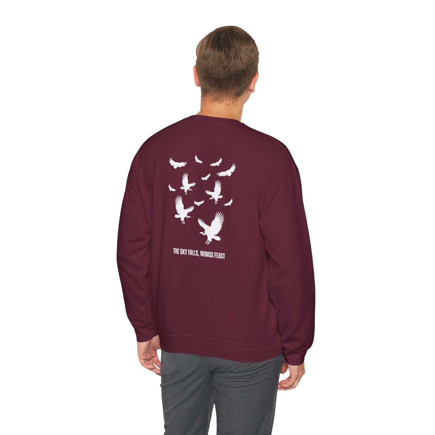 Soaring Vulture Crewneck Sweatshirt | Unisex Sweater for Nature Lovers, Perfect for Gift Giving, Cozy Wear, Outdoor Adventures, Eco-Friendly