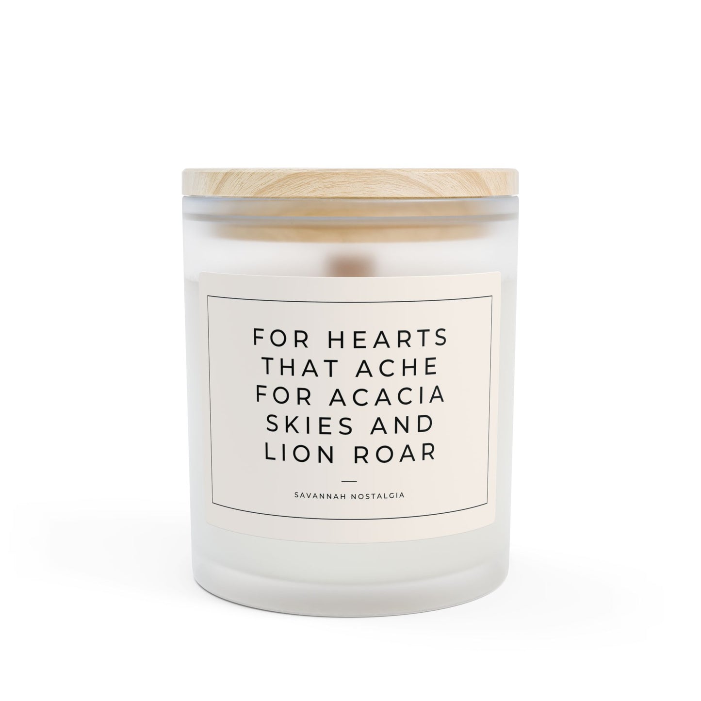 Frosted Glass Candle (11 oz) - Savannah Nostalgia