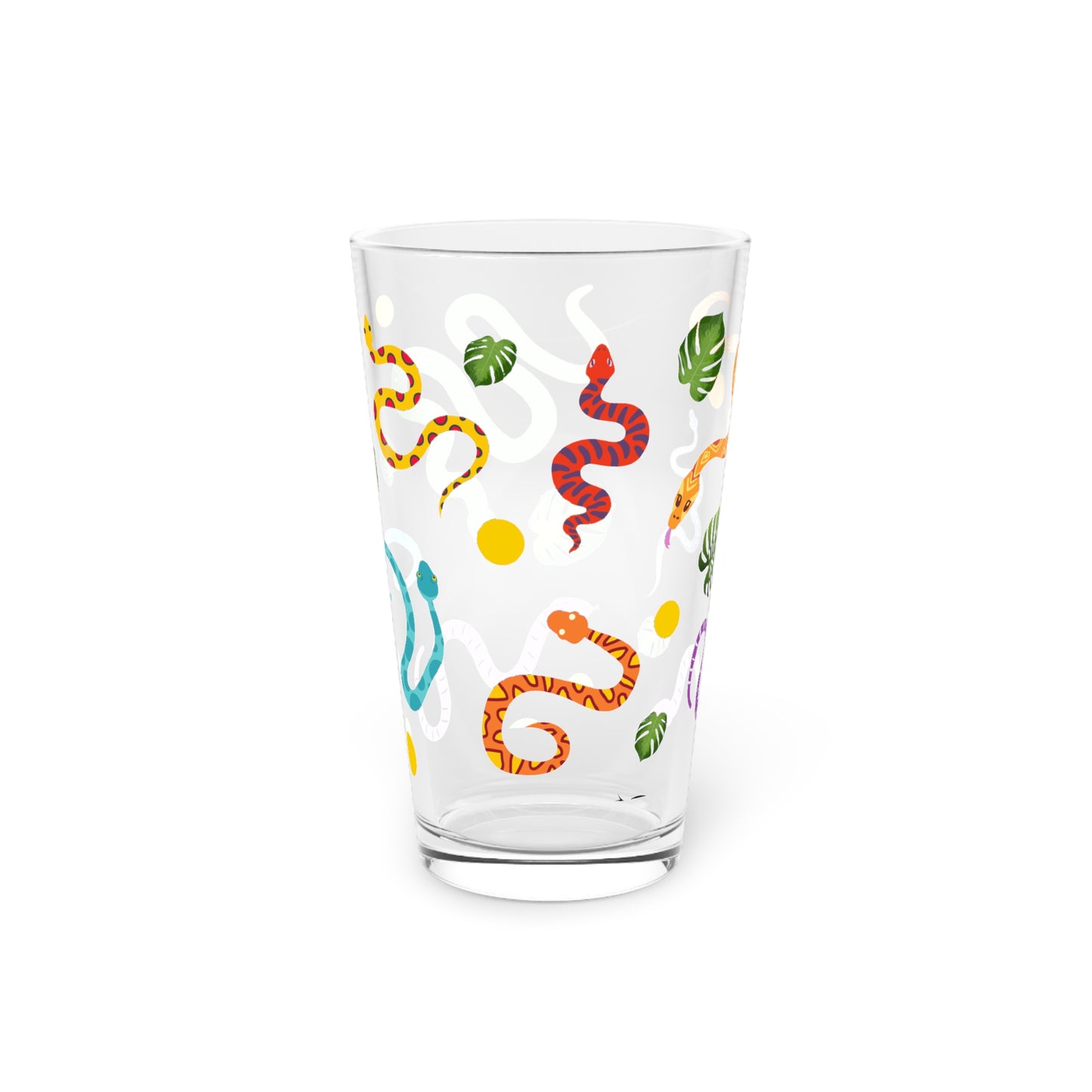 Dancing Snake Print Pint Glass