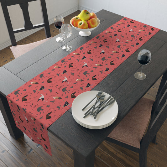 Table Runner - Safari Bird Print (Water Melon)